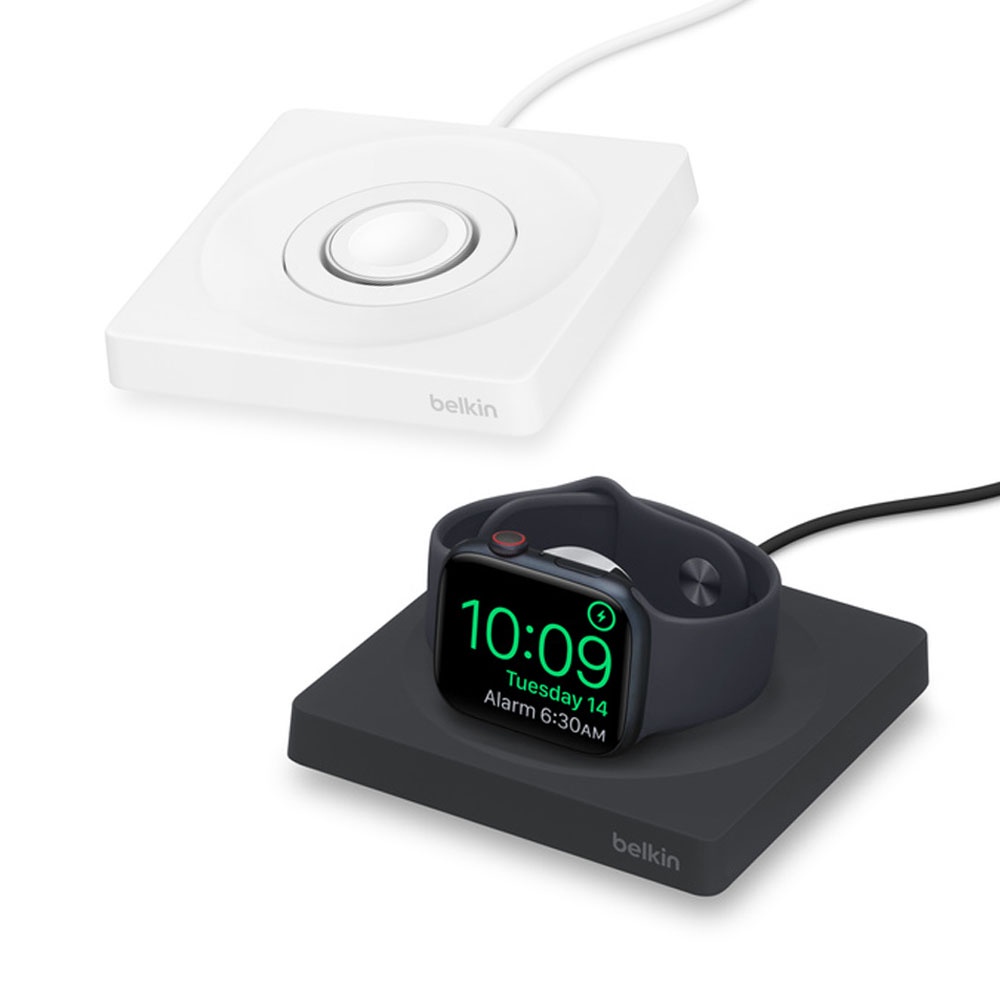 Belkin Apple Watch專用攜帶式快速充電盤 WIZ015bt(黑/白)