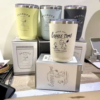 SNOOPY史努比 不鏽鋼咖啡杯 350ml 辦公杯 不銹鋼咖啡杯
