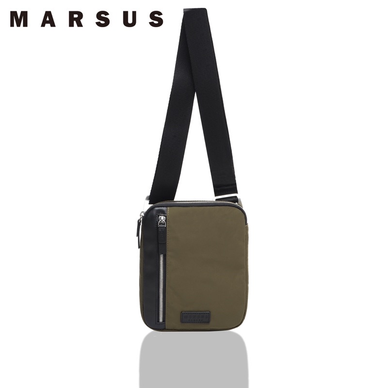 MARSUS PELEE 側背包 旅行小包 手機包（軍綠色）全新 免運