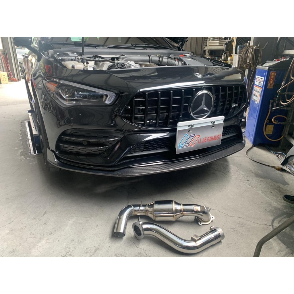 高雄 鉝捷排氣管 BENZ W118 CLA250 200目當派 排氣管改裝 客製化