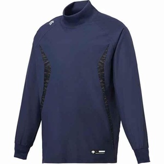 日本進口 DESCENTE 高領 棒球熱身風衣 運動風衣 棒球風衣 熱身風衣 (深藍)