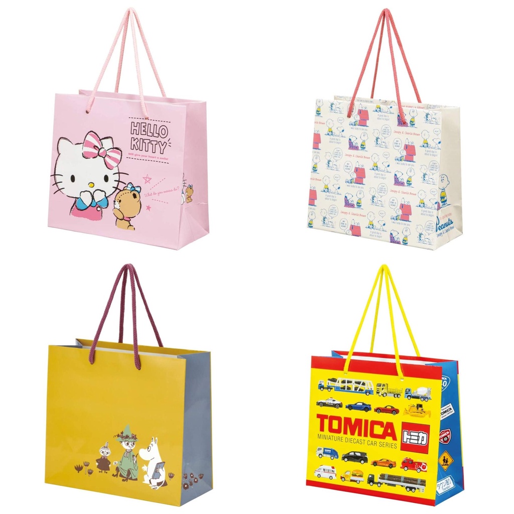 「wendystore」日本 嚕嚕米kitty史努比Tomica 手提紙袋 紙袋 禮物袋 禮品袋 手提袋 PABG1