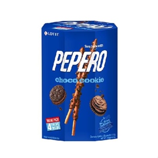 LOTTE PEPERO 黑餅乾巧克力棒分享盒128 g克【家樂福】