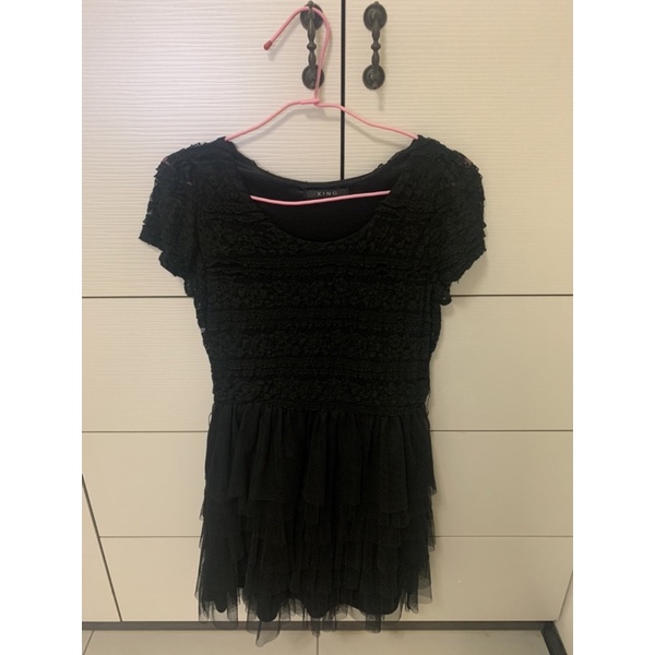 XING百貨專櫃二手蕾絲短洋裝-小禮服