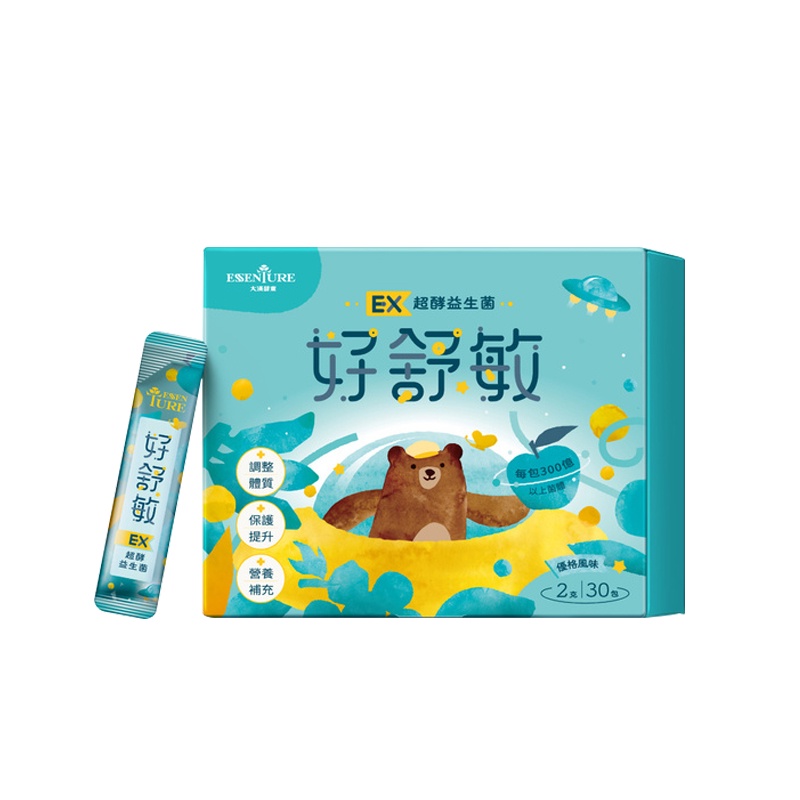 大漢酵素 好舒敏EX超酵益生菌(2gx30包/盒) 可愛婦嬰