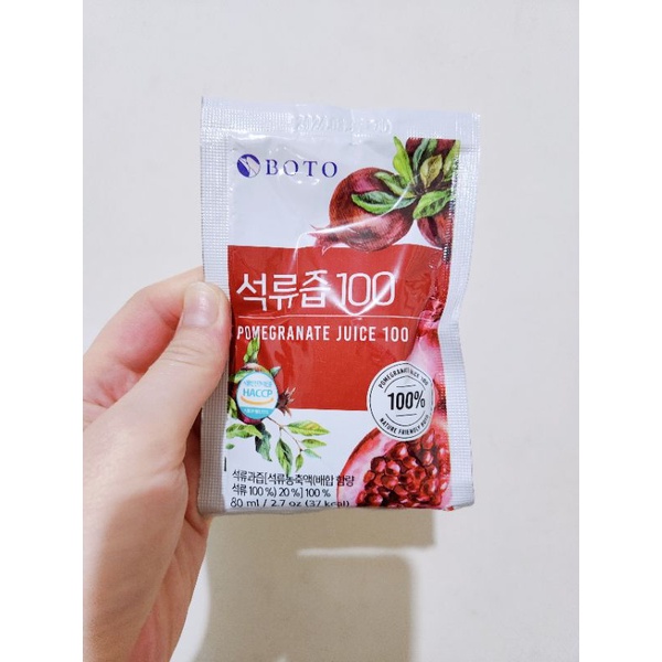 韓國BOTO紅石榴汁80ml