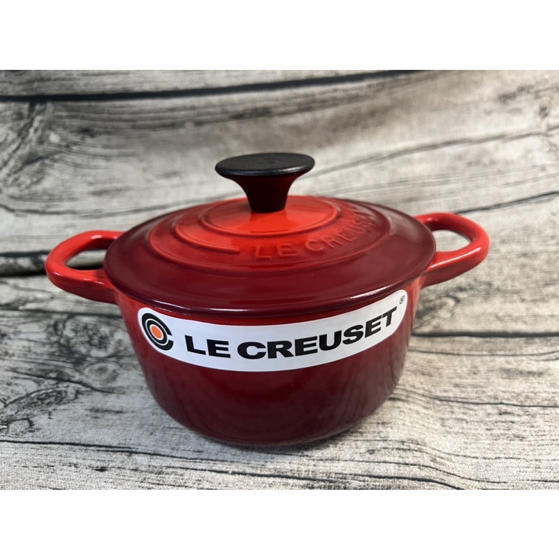Le Creuset酷彩《櫻桃紅》14CM鑄鐵鍋圓鍋