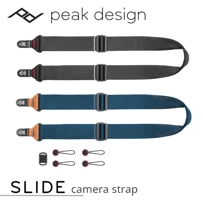 [免運費] Peak Design Slide 快裝潮流相機背帶 (經典黑 / 象牙灰 / 午夜藍 / 鼠尾草綠)