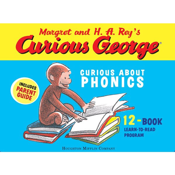 Curious George Curious About Phonics 12-Book Set/H. A. Rey【禮筑外文書店】