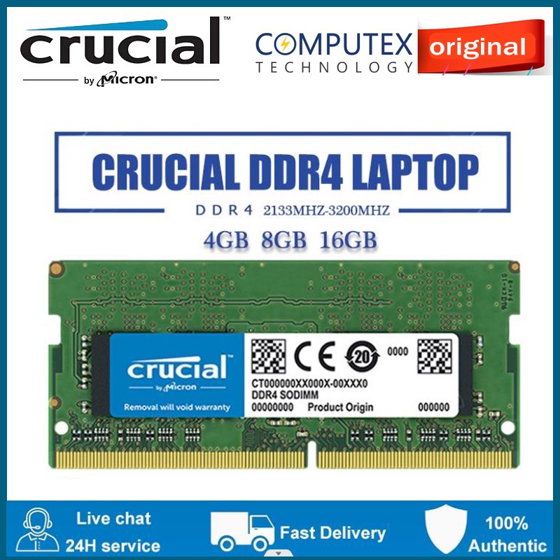 Crucial DDR4 4GB 8GB 2400mhz 19200 2666MHZ 3200MHZ ORI 遊戲內存