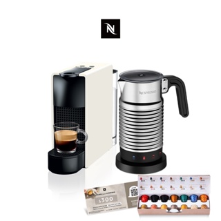 【Nespresso】膠囊咖啡機 Essenza Mini 純潔白 全自動奶泡機組合(贈咖啡組+咖啡金) #19