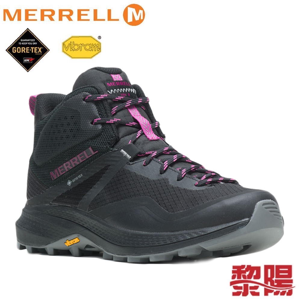 MERRELL 美國 MQM 3 MID GORE-TEX 防水多功能健行鞋 女款 極致黑 33ML135520