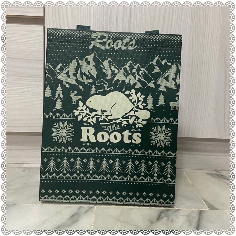 加拿大空運Roots 限量款聖誕版購物袋～特價優惠