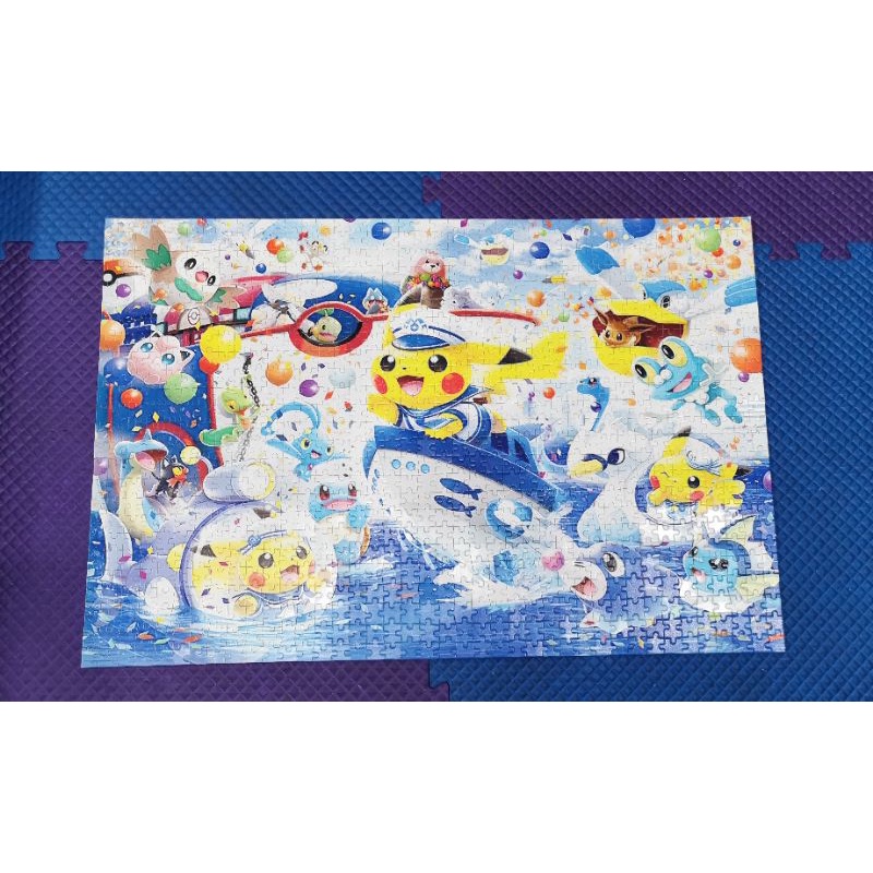 (原購550) 寶可夢1000片木質拼圖 數碼寶貝 皮卡丘 口袋妖怪 益智類玩具