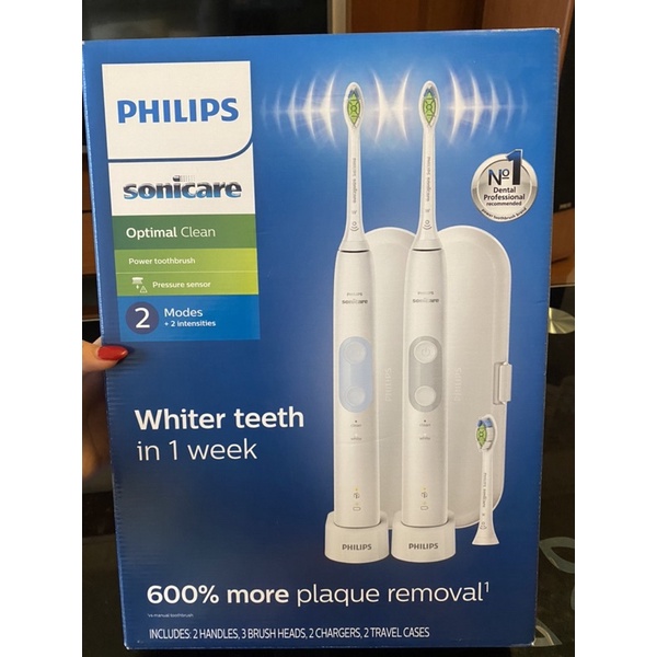 ✨［現貨］飛利浦 PHILIPS Sonicare HX6829/75 充電式智能音波牙刷 電動牙刷2入