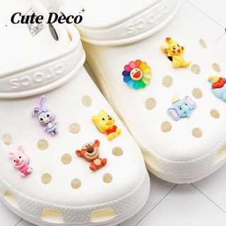 [迷人的裝飾]卡通明星德魯系列（小熊維尼/豬仔/彩虹花）Crocs Jibbitz洞洞鞋配飾花園鞋花可愛鞋釦手工DIY