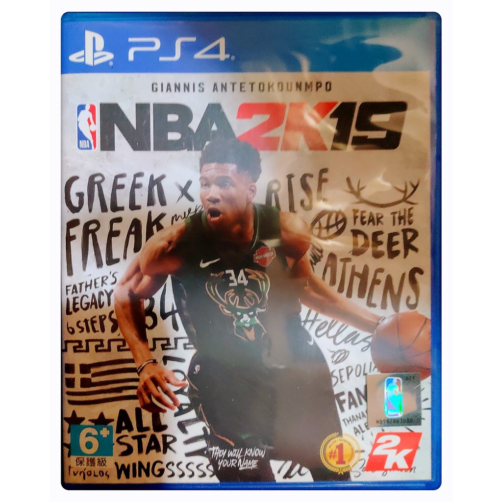 PS4 NBA 2K19 美國職業籃球 繁體中文版 遊戲片 (保存良好) Kobe Curry LBJ