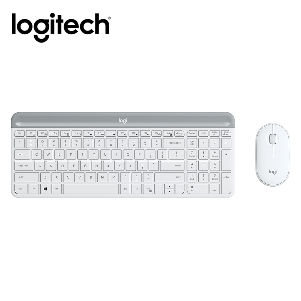 logitech羅技MK470超薄無線鍵鼠組/ 珍珠白 誠品eslite
