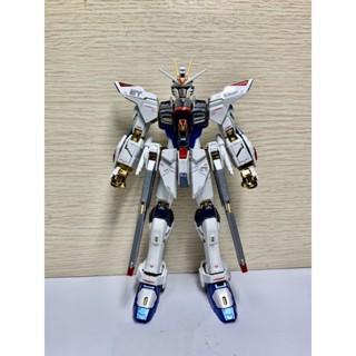 {鋼彈的屋-模型工作室} 萬代 RG 1/144 攻擊 自由 鈦版 電鍍 完成品 （實品如圖） 鋼彈 模型 代工