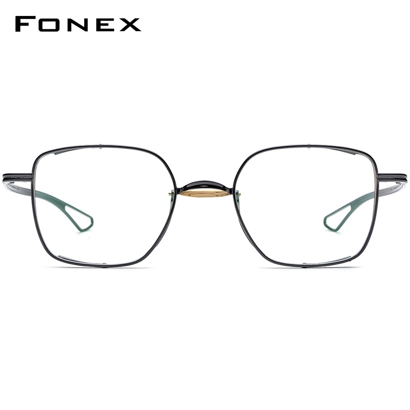 Image of Fonex 純鈦眼鏡框男士 2022 新款復古復古方形眼鏡光學眼鏡 #5