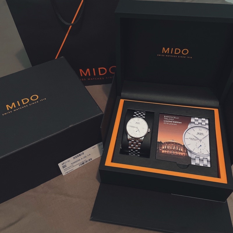 美度 Mido Baroncelli永恆系列 100週年限量機械腕錶38mm