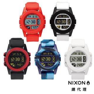 NIXON UNIT 彩虹款 運動玩家 電子錶 手錶 男錶 女錶 膠錶帶 送男友 送女友 A197