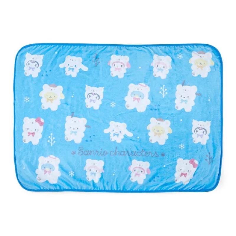 日本三麗鷗 雪白北極熊 11月新品 毛毯 蓋毯 凱蒂貓 美樂蒂 大耳狗 布丁狗