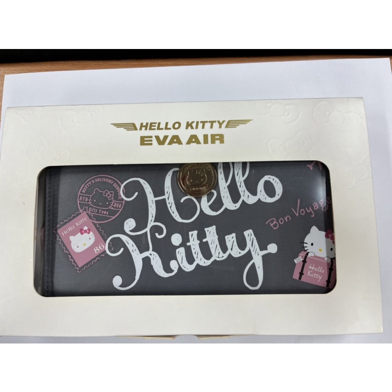 全新 Hello Kitty 美好旅行休閒長夾 (長榮航空機上免費商品）