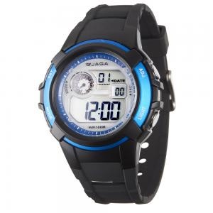發貨快 JAGA捷卡M1104 多功能時尚電子錶 運動錶 防水手錶 學生錶 冷光 游泳 計時碼錶 橡膠錶帶 jam