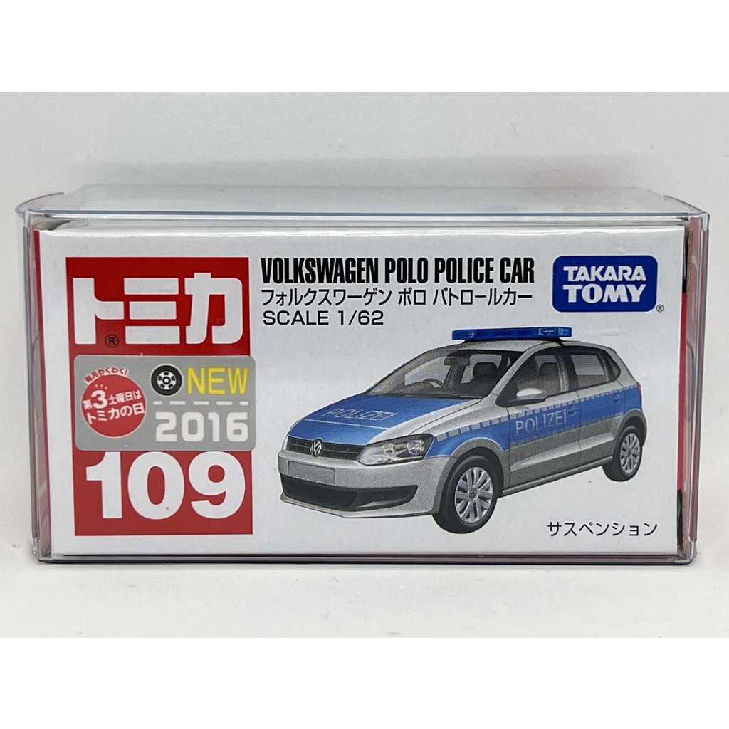 ～阿元～ Tomica NO.109 Volkswagen Polo Police Car 多美小汽車 正版 贈收納膠盒