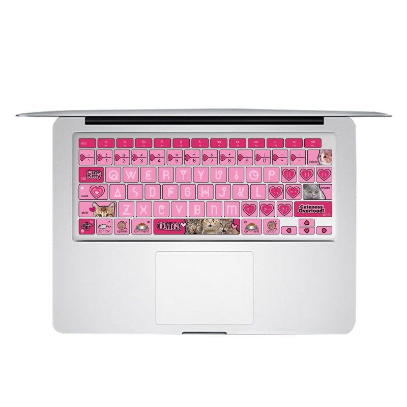 筆電鍵盤保護膜 適用新MacBook矽膠m2鍵盤膜air13保護Pro14蘋果筆電三隻貓