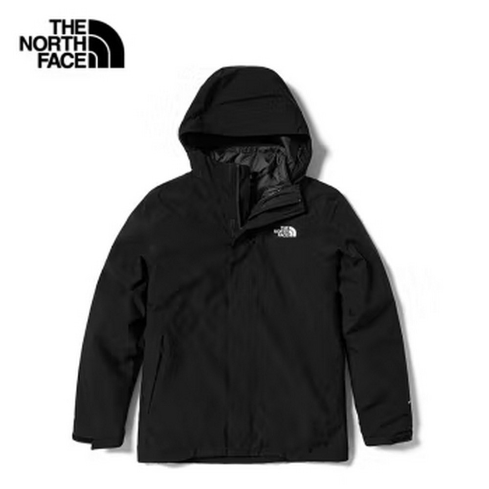 The North Face 男 防水透氣保暖三合一外套 黑-NF0A81RNJK3