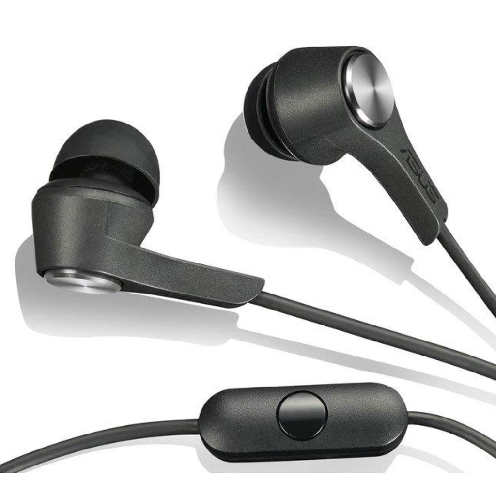 ASUS ZenEar 入耳式麥克風 線控耳機-黑色(平輸密封包裝) AHSU001