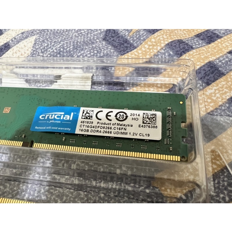 美光 Crucial DDR4 2666 16GB 桌上型電腦記憶體 終身保固