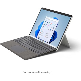 Microsoft 微軟 商務版 Surface Pro 8 系列 I5/8G/256G/W10P/白金,含鍵盤跟手寫筆