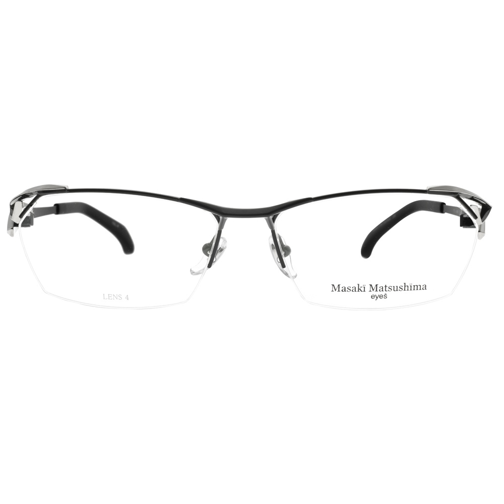 Masaki Matsushima 鈦光學眼鏡 MF1217 C4 半框款 眼鏡框 - 金橘眼鏡