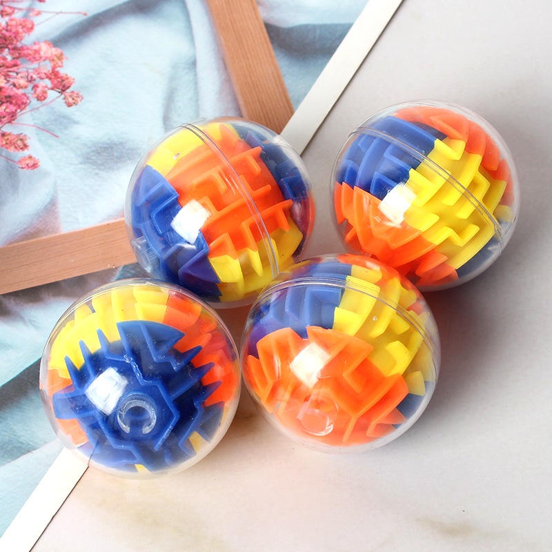 兒童益智玩具 透明3d走珠立體迷宮  球圓形旋轉軌道 開發智力益智減壓魔方玩具