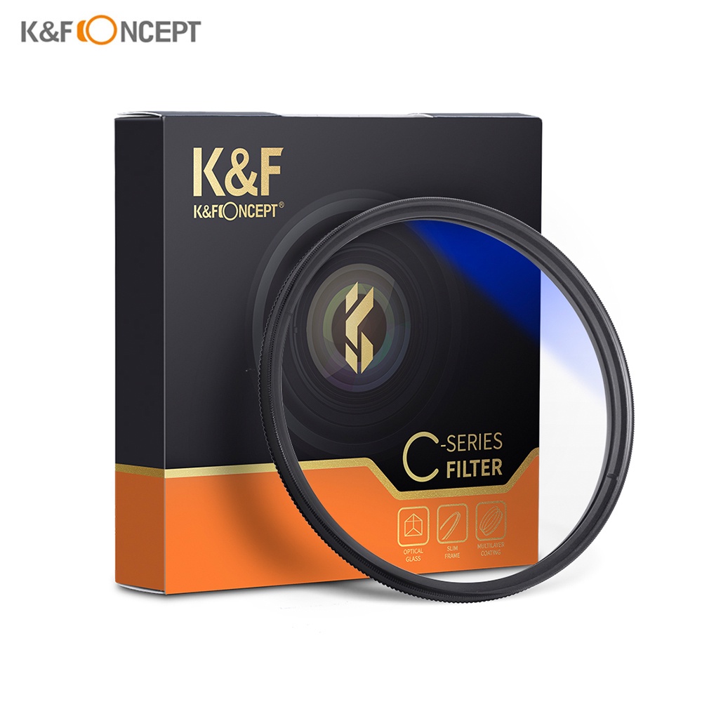 K&F CONCEPT 62mm超薄多層藍膜偏振濾光鏡MC CPL偏振鏡適用各品牌相機鏡頭