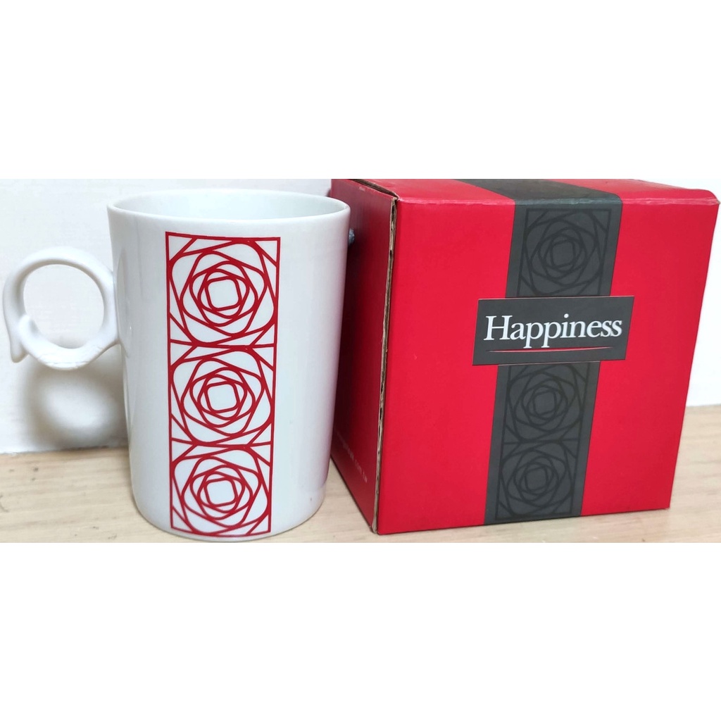 王品 Happyiness 陶瓷玫瑰圖騰馬克杯