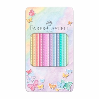 輝柏【Faber-Castell】 三角點鑽馬卡龍色 色鉛筆-12色