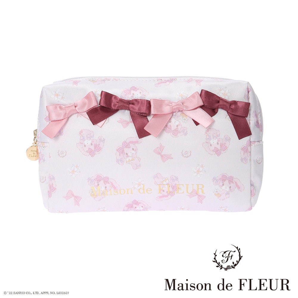 Maison de FLEUR 蹦蹦兔系列印花緞帶方形手拿包(8S24FJJ0150)