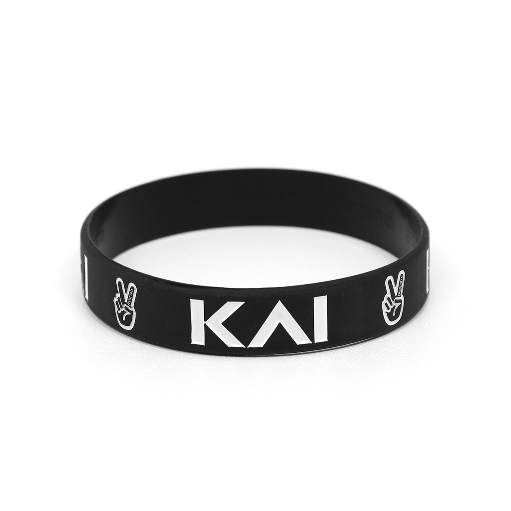 Deuce Brand Kaibands 運動手環 KAI Kyrie Irving 黑底白字 穿搭 手環【ACS】