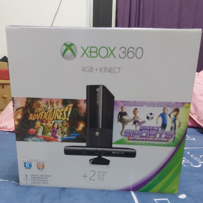 Xbox 360 4G E kinect 原廠硬碟 250GB