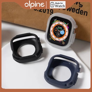 適用於Apple Watch Ultra2鎧甲矽膠保護套 iWatch Ultra碳纖維鎧甲軟殼 蘋果手錶49mm保護殼