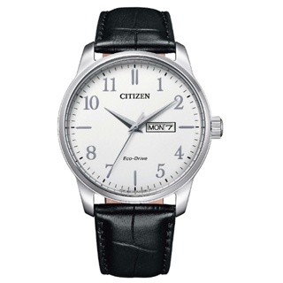 citizen 星辰錶 bm8550-14a gents簡約質感休閒光動能腕錶/白面41.8mm