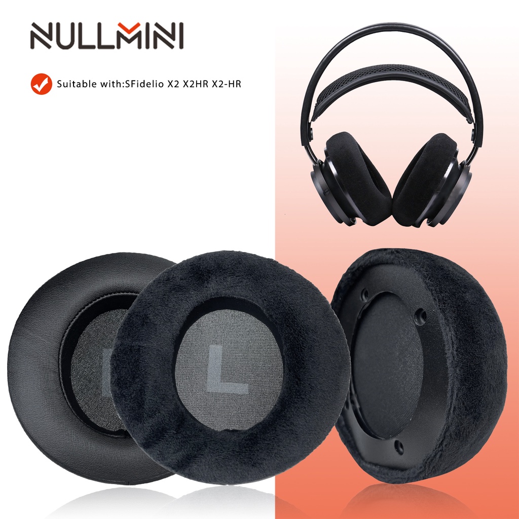 Nullmini 替換耳墊適用於 Fidelio X2 X2HR X2-HR 耳機加厚套耳機耳罩耳機