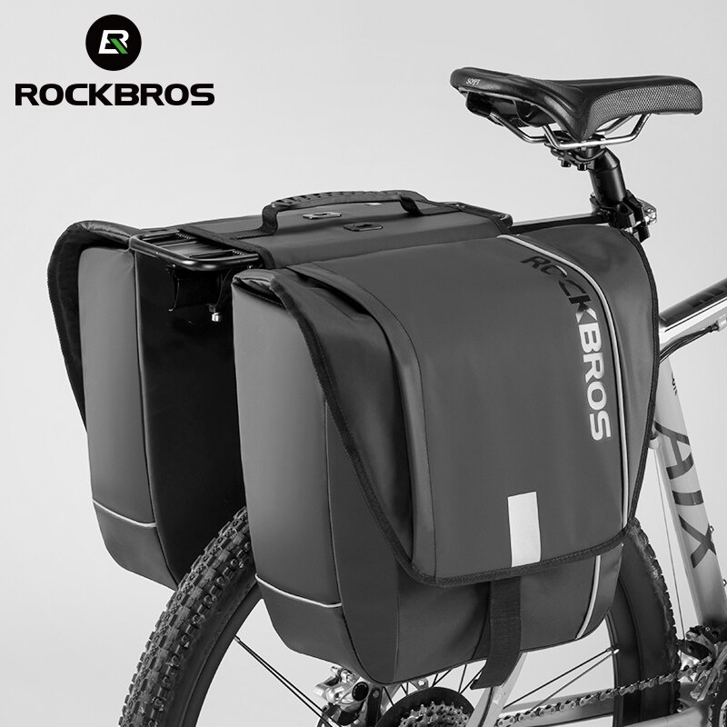 Rockbros 防水自行車包 30L 旅行騎行包籃子自行車後架尾座後備箱包自行車包馱包