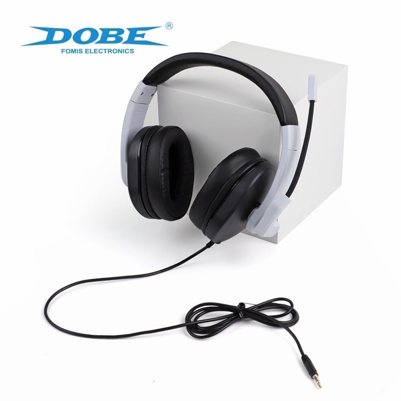 電子發票-DOBE PS5 PS4 SWITCH  通用立體聲有線耳罩式耳機 耳麥 3.5mm接頭