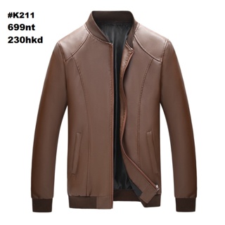 #K211 Jaket Kulit Leather Jacket cowok pria anak