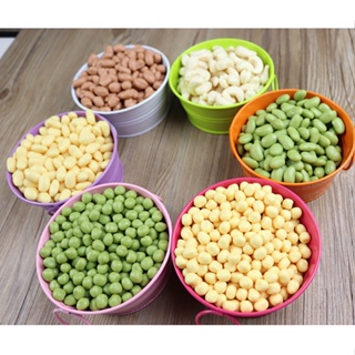 【GL703】【10粒裝】仿真豌豆青豆玉米粒花生米黃豆五穀雜糧食品豆類食物模型教材擺設